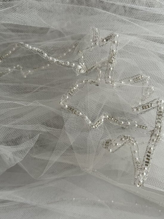 Cathedral Bridal Veil w/CT258 VCT 258LONGWHITE NWT main image 8